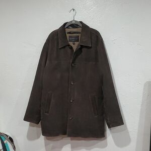 Vintage Goldenbear Goat Suede Jacket In Brown Size L